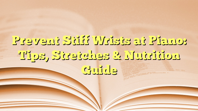 Prevent Stiff Wrists at Piano: Tips, Stretches & Nutrition Guide